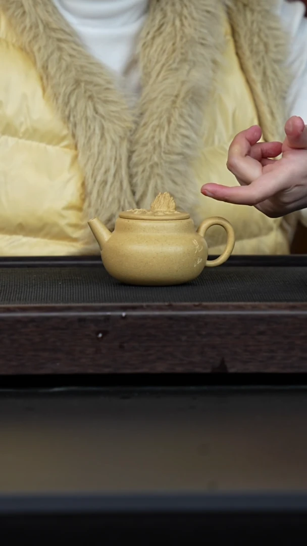 【闪购商品】紫砂茶壶微瑕孤品本绿见山