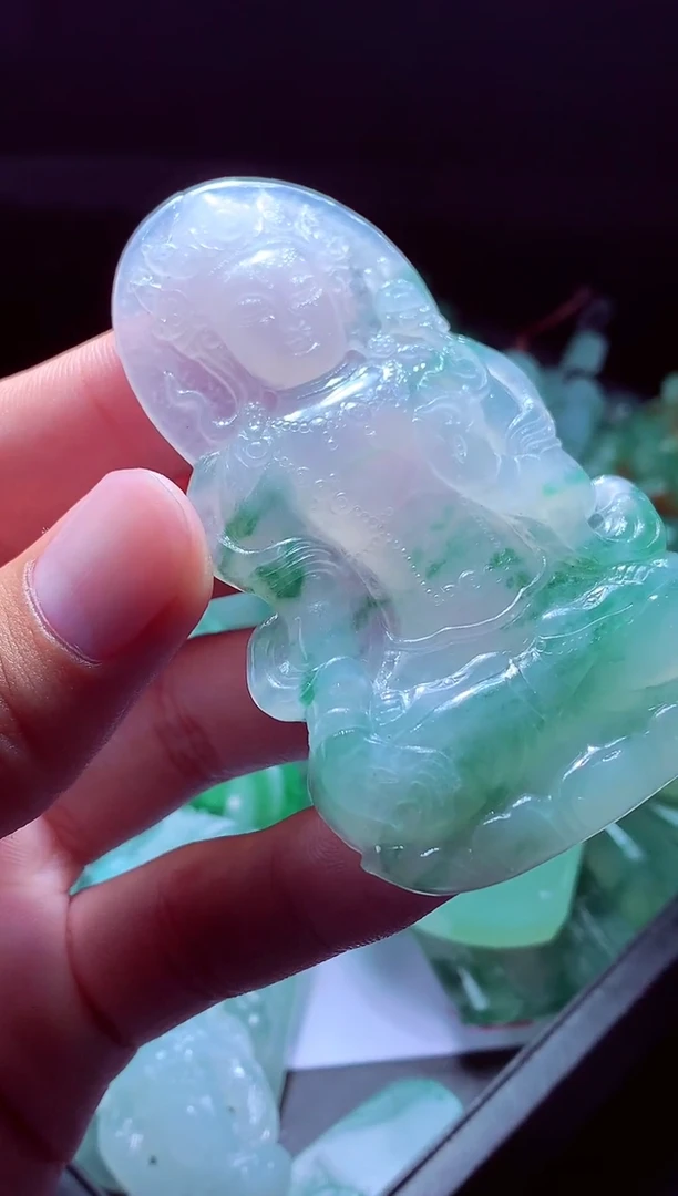 未镶嵌定制翡翠福**#翡翠毛货定制