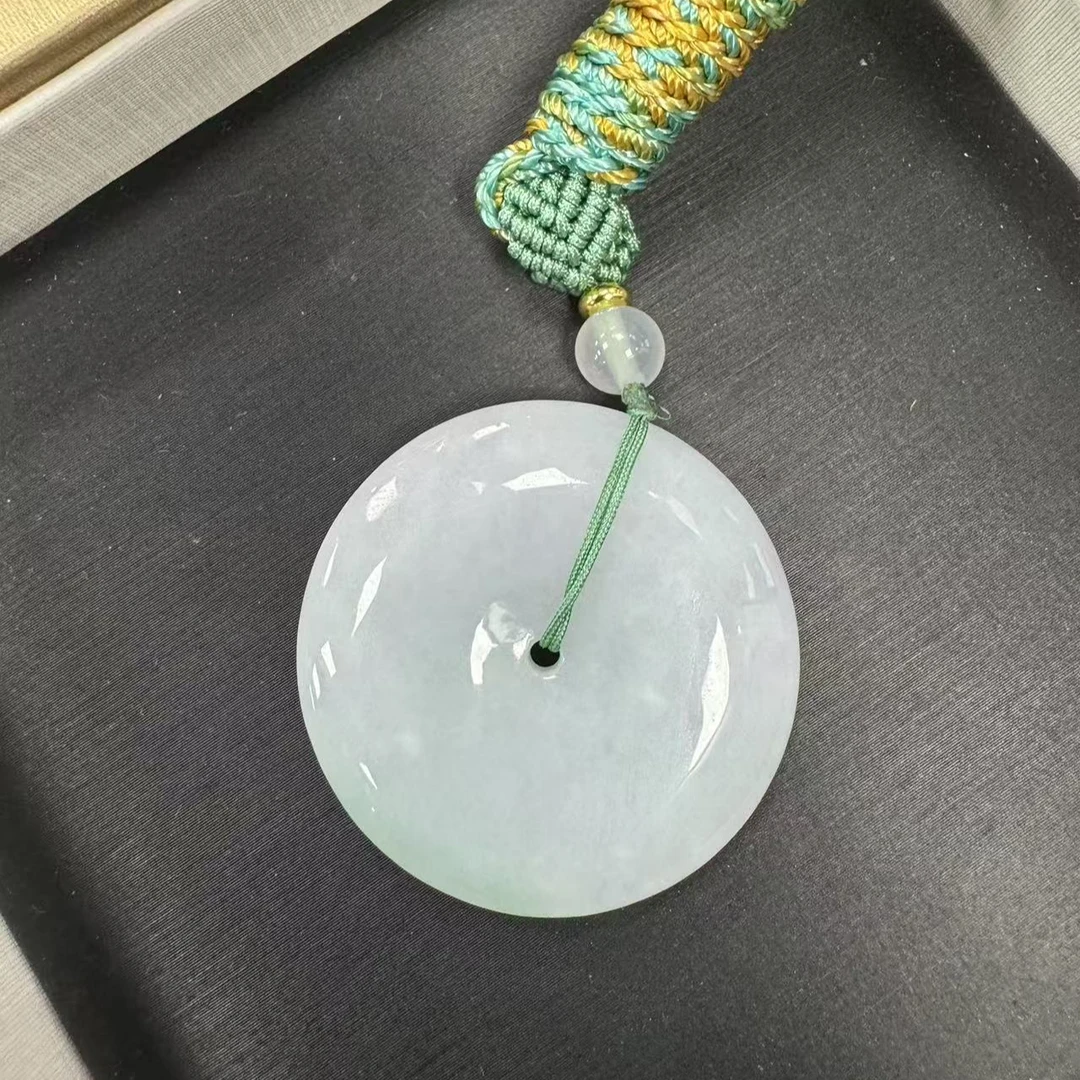 翡翠A货平安扣吊坠-533026