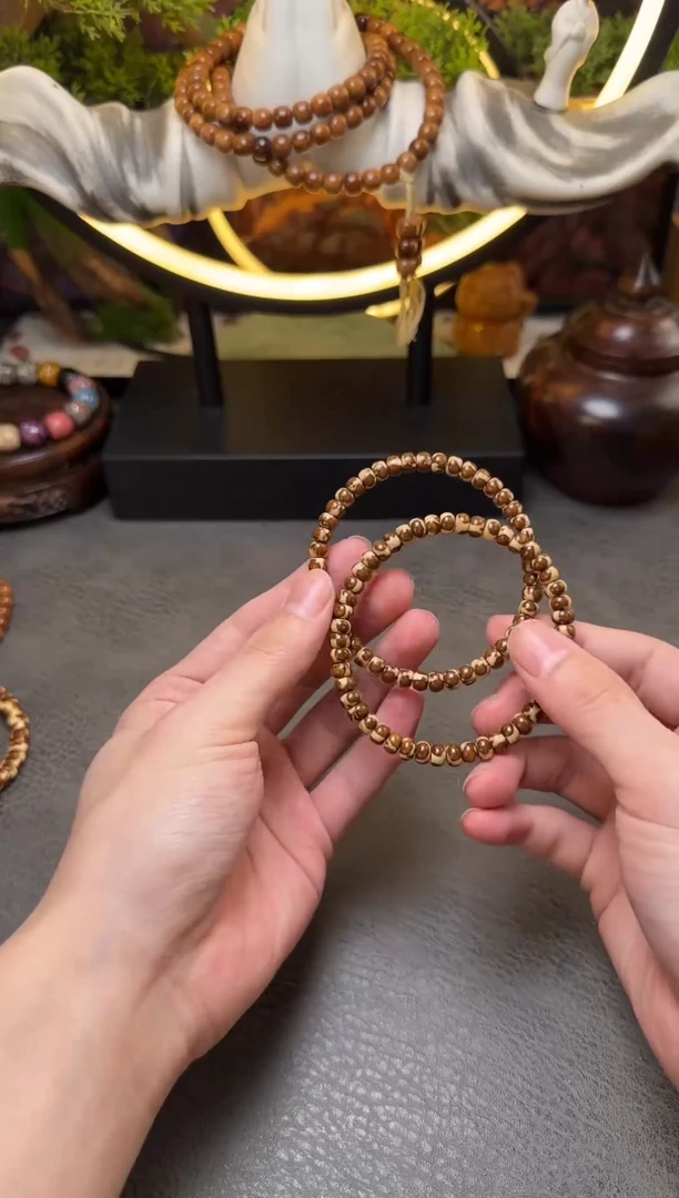 手串紫金鼠B506紫金鼠实心熊猫花皮