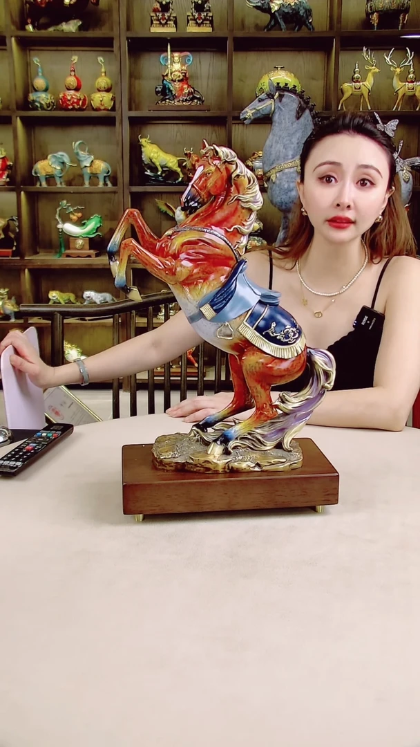 黄铜全黄铜摆件中号赤兔马
