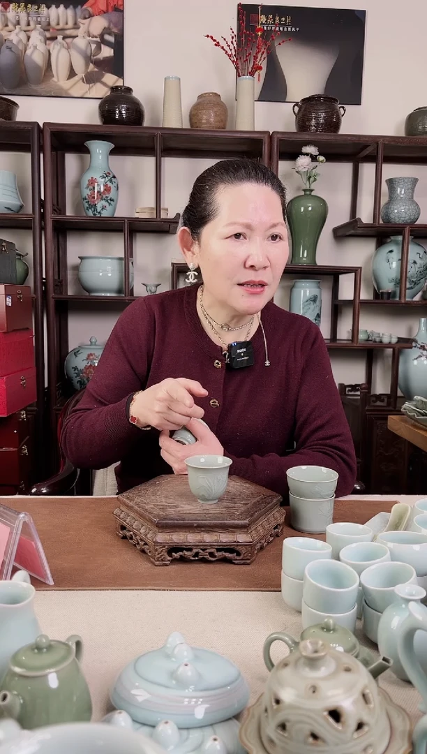 【闪购商品】杯越窑釉 杯杯（兰花）