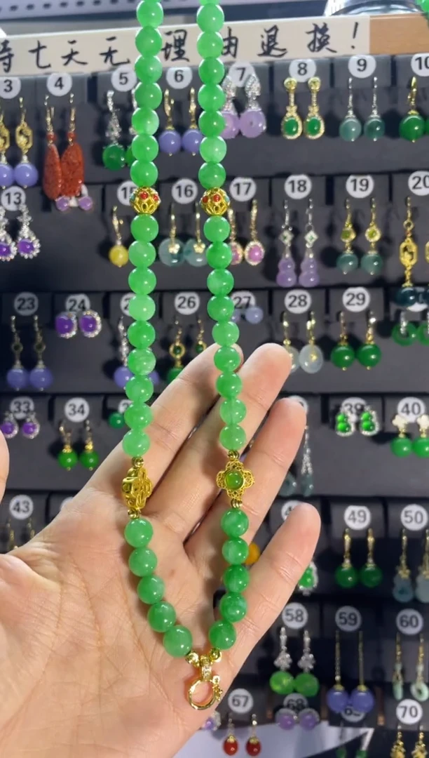 翡翠银S925镶嵌颈饰吊坠01