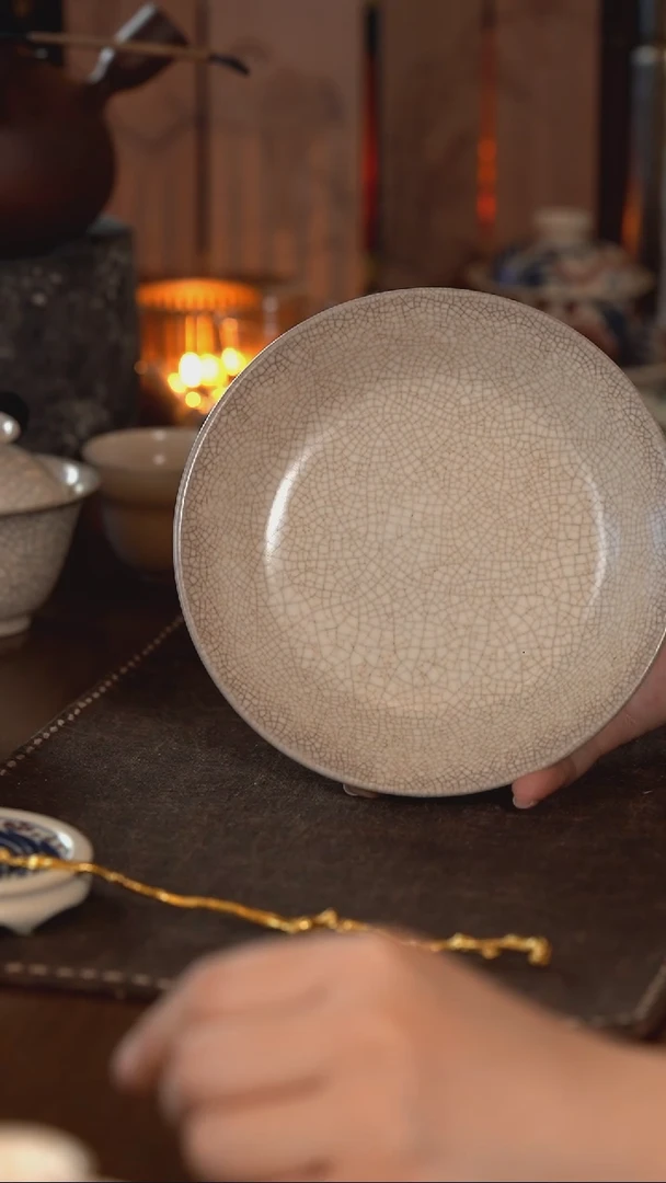 【闪购商品】霖松堂-白陶草木灰-六方底素白壶承