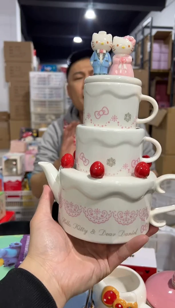 【闪购商品】杯原盒结婚kt蛋糕茶壶