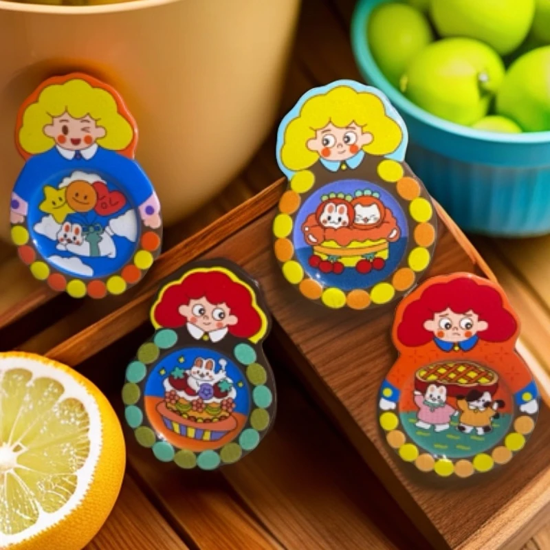 【十分创意-小魔女圆盘】手工diy创意卡通可爱玩具