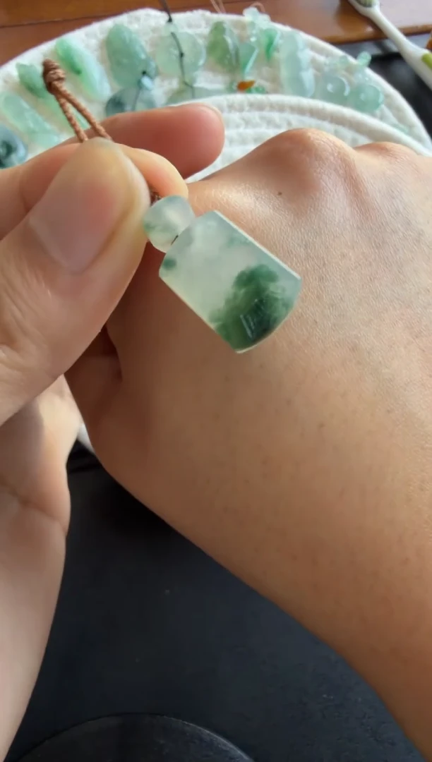 未镶嵌定制翡翠无事牌