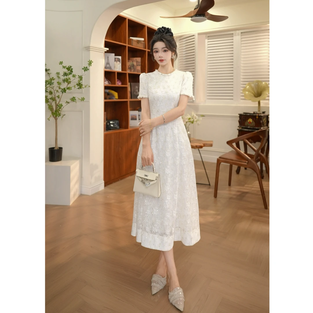 【JANE·简】夏季小众新款女装轻熟风气质收腰连衣裙显瘦修身21747