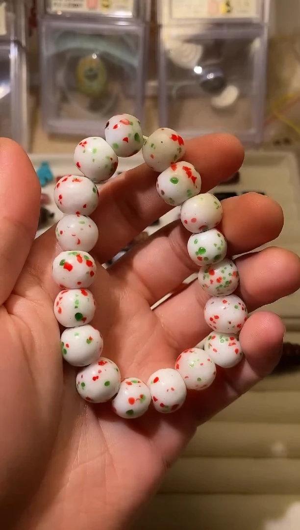 树脂制品清 点彩 手串 12.5