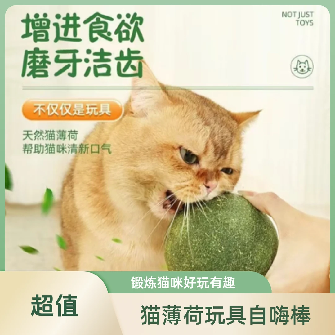 猫薄荷球猫玩具虫瘿草果猫咪自嗨玩具