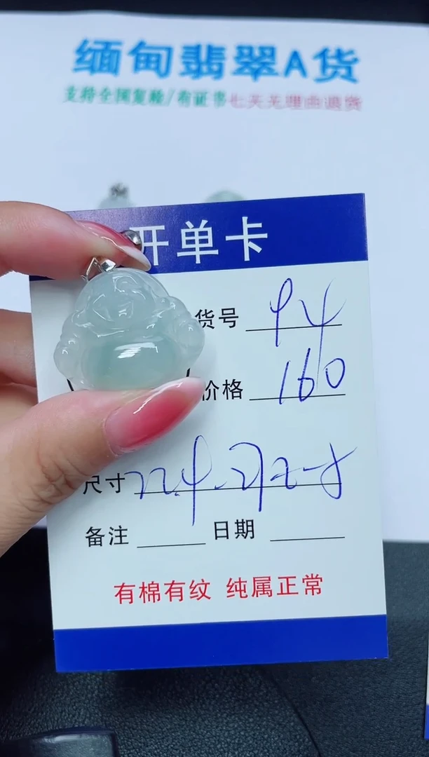 翡翠未镶嵌吊坠(赠链)94