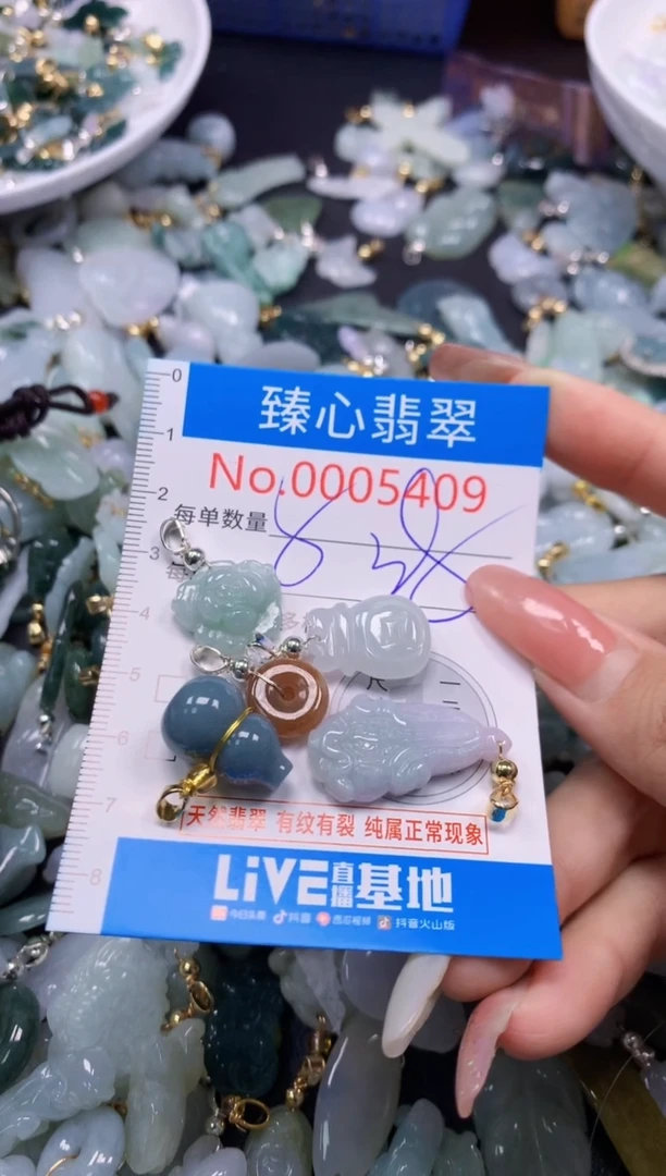 翡翠未镶嵌颈饰5409