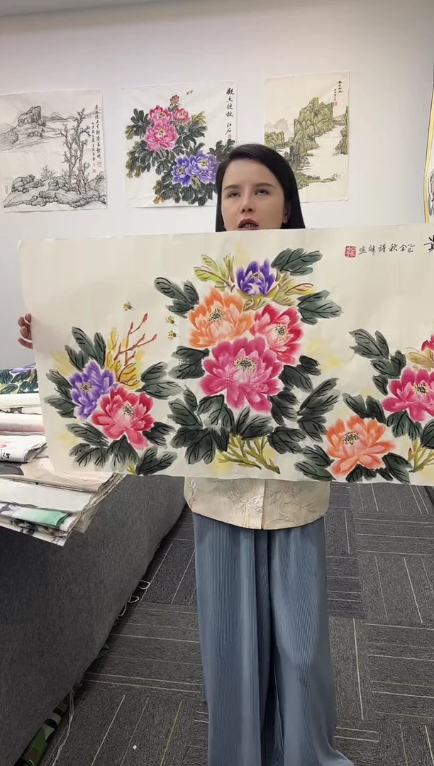 国画国画作品实稿作品鉴赏-谨辞