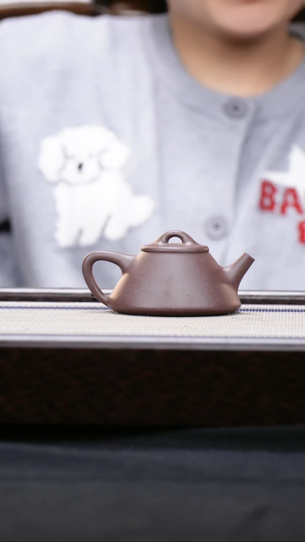 【闪购商品】紫砂茶壶小瓢 四号井底槽青
