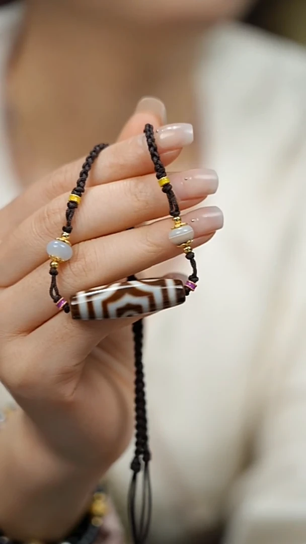 玛瑙/玉髓（覆膜）项链未镶嵌条纹玛瑙