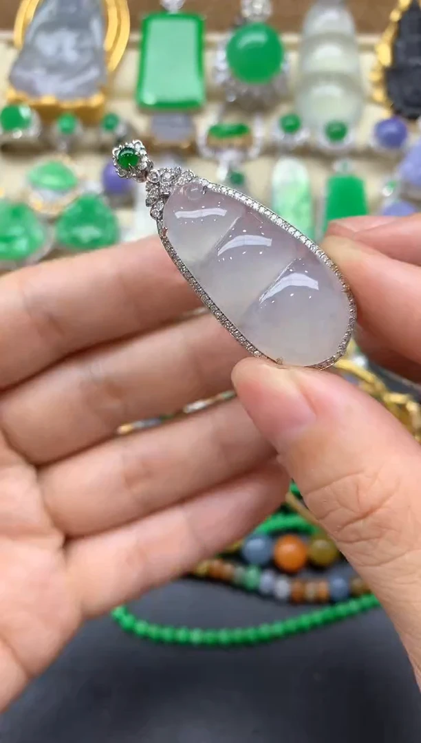 【闪购商品】翡翠颈饰18K金镶嵌527-中国好珍宝