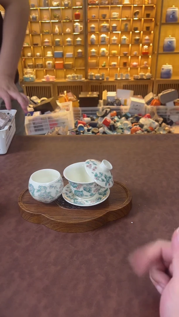 瓷片鸣盏茶具直播间啊