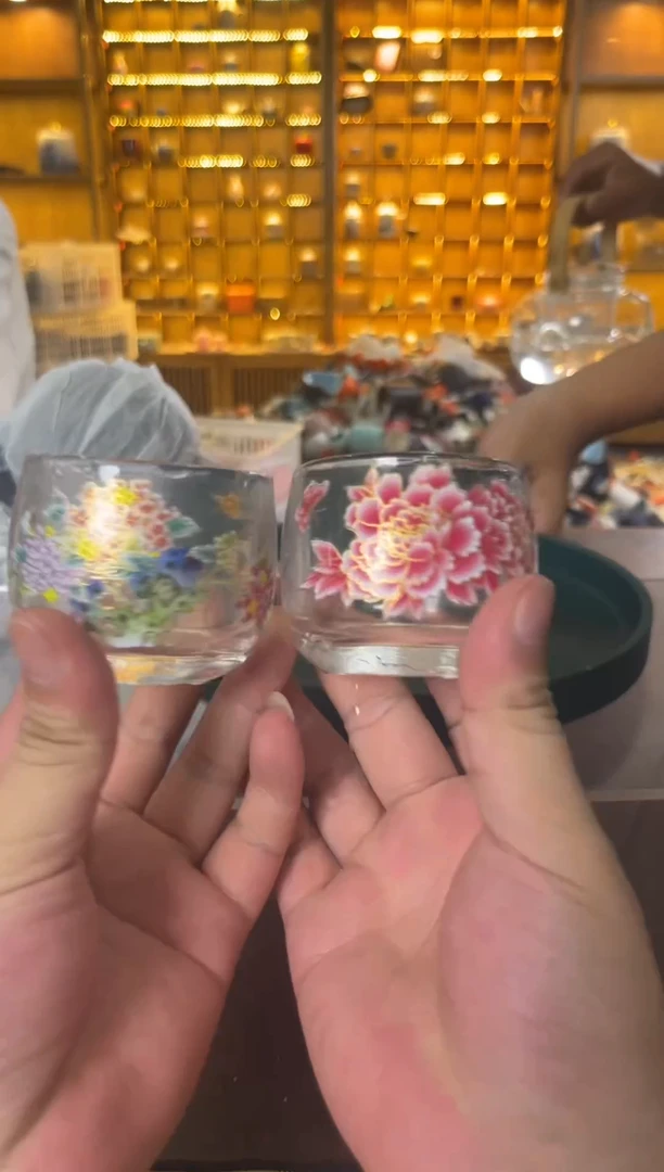 瓷片花溪陶瓷00000变色水晶2个