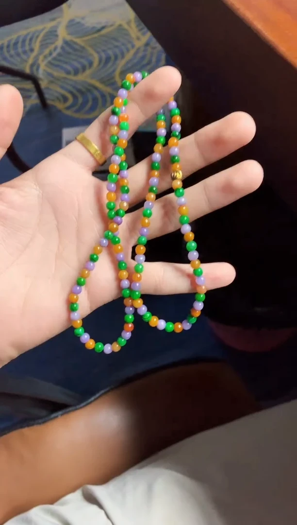 颈饰未镶嵌翡翠天然A货翡翠