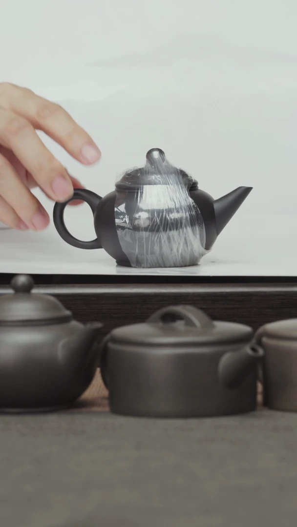 茶壶紫砂老紫泥还原烧-水平-120CC