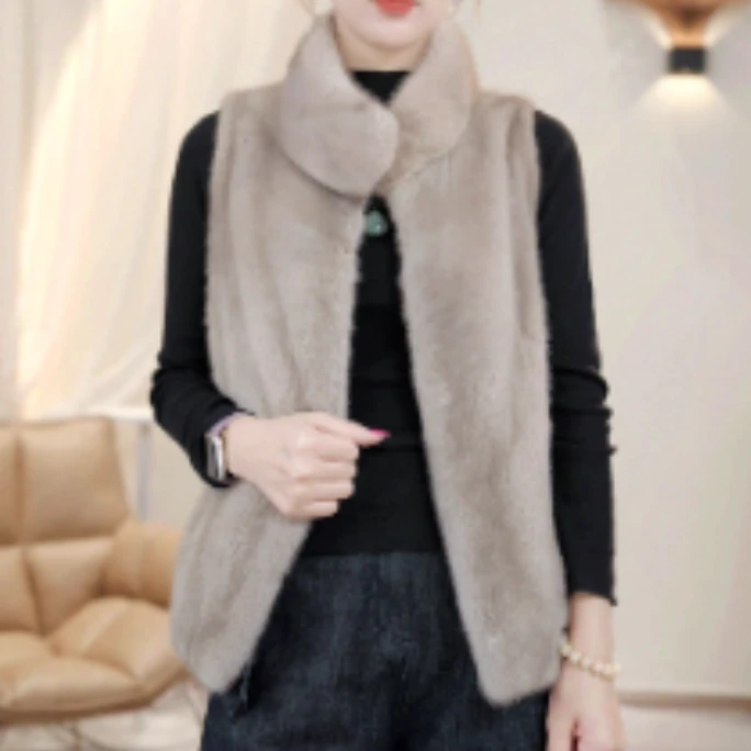 【反季清仓】XC-雪时尚气质百搭保暖毛茸茸女士外套