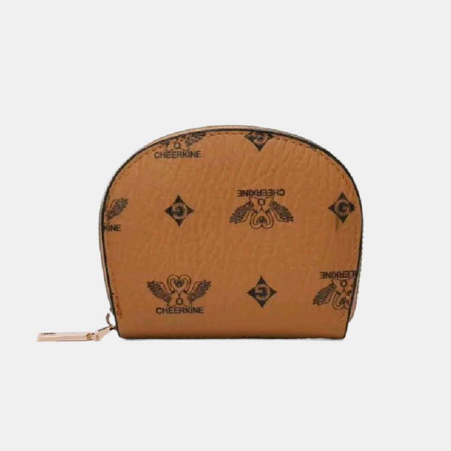 2025新款CheerKine多功能卡包储存包便携手拿卡包（黄棕色）