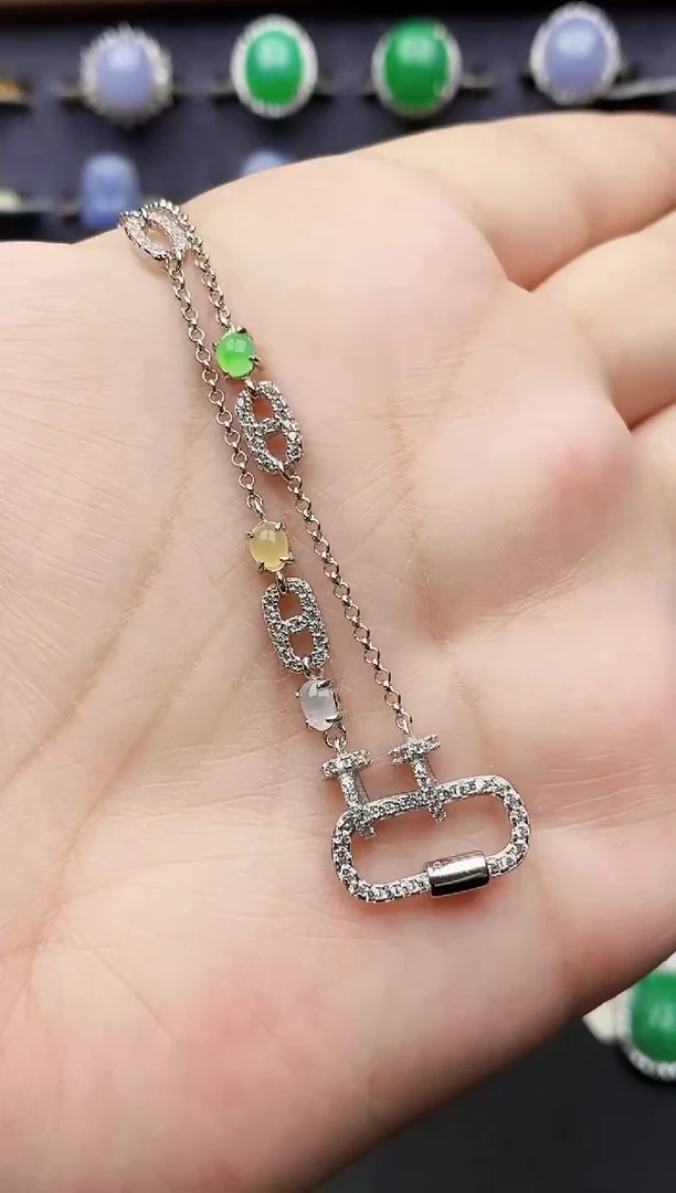 银S925镶嵌戒指翡翠0013