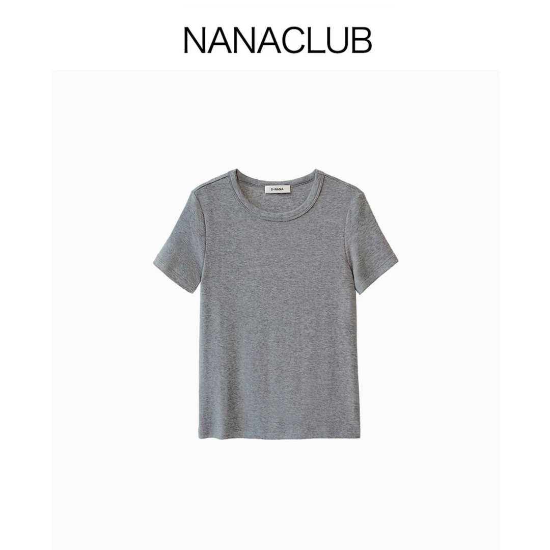 NANACLUB 又软又糯用肌肤去感受 经典圆领短袖Ｔ 简约休闲正肩显瘦