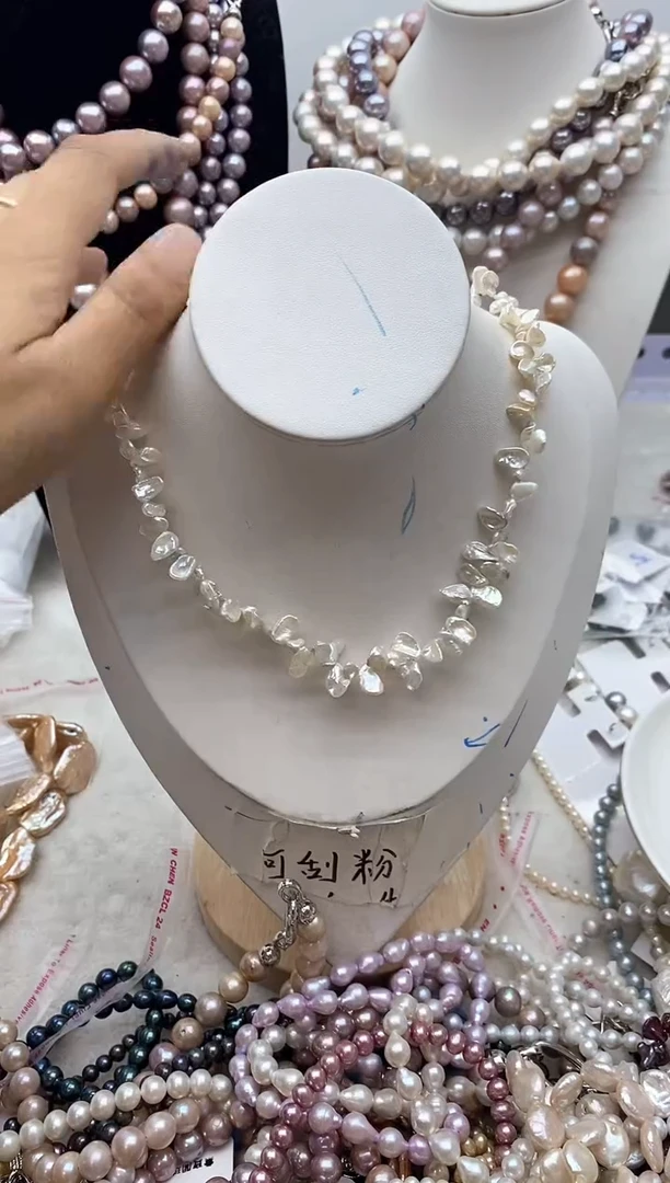 【闪购商品】淡水珍珠颈饰钛钢169