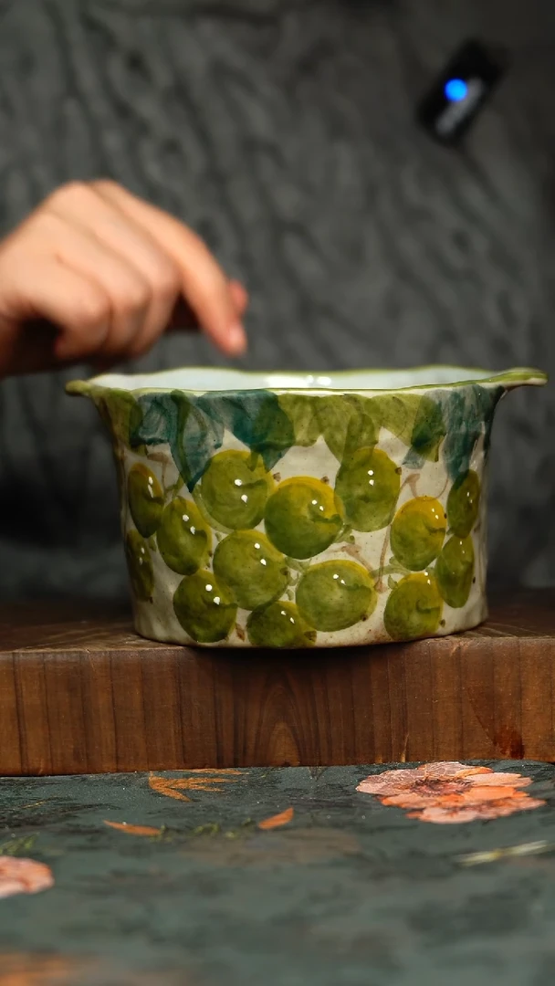 杯釉下彩手工手绘同款陶器