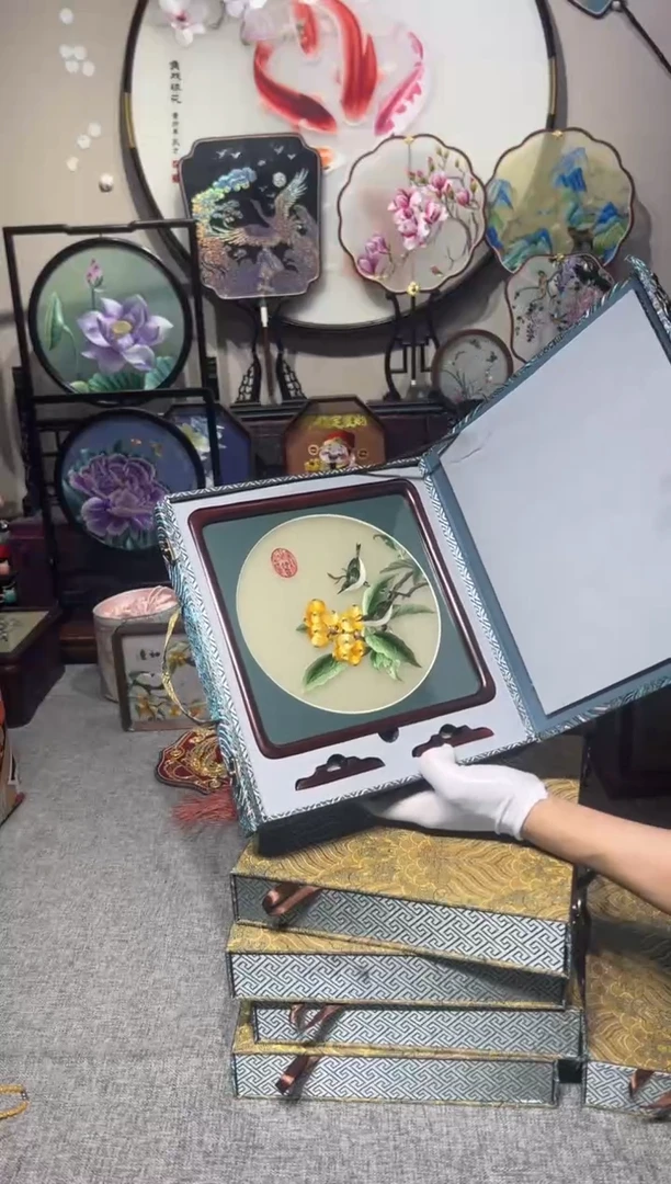 织绣纯手工苏绣双面绣