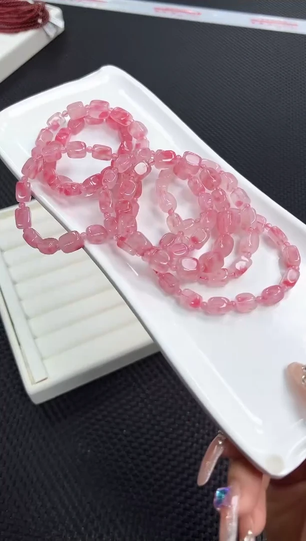 石英质玉未镶嵌手链58n多样性发其一/1条默认微瑕