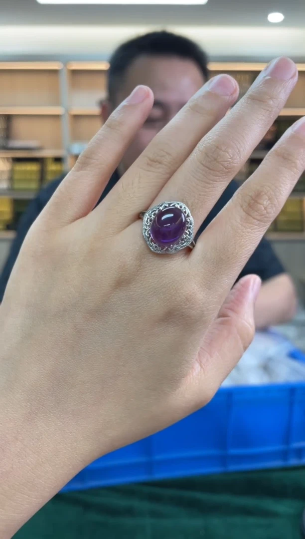 水晶戒指未镶嵌多样性发一件