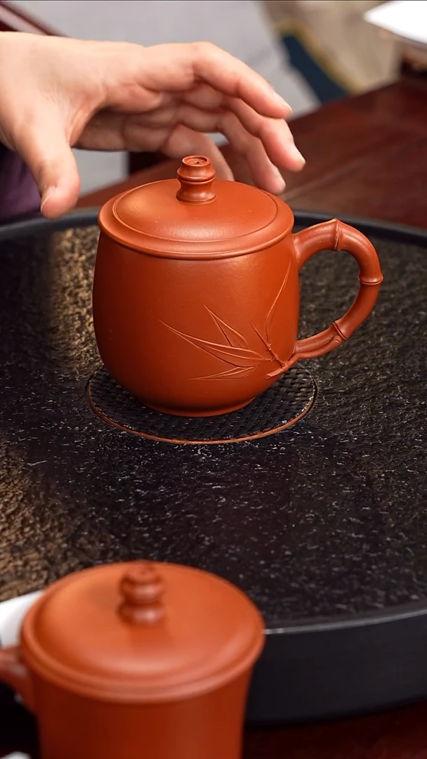 茶壶紫砂XW 朱泥办公杯4/320毫升