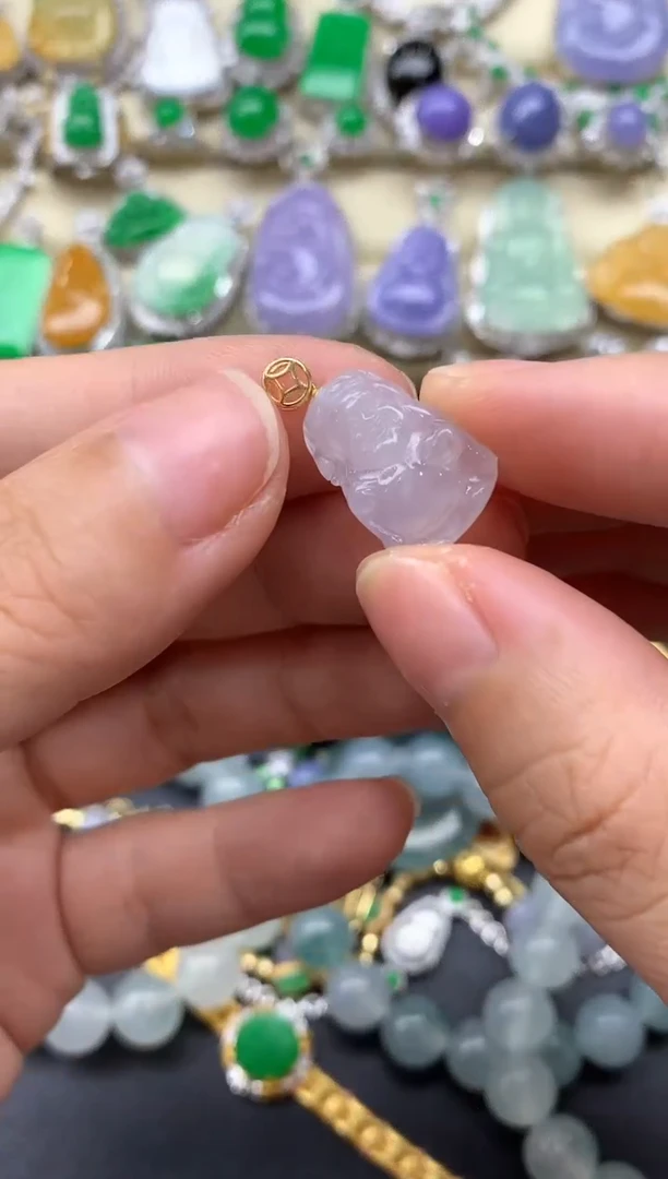 【闪购商品】翡翠颈饰18K金镶嵌158-中国好珍宝