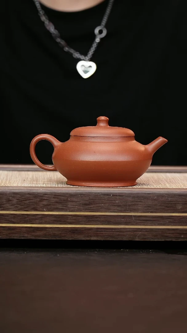 茶壶紫砂红皮龙  合欢  全手工