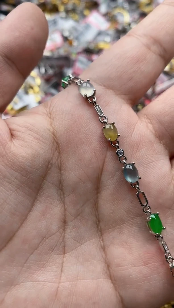 【闪购商品】翡翠戒指银S925镶嵌55555--4