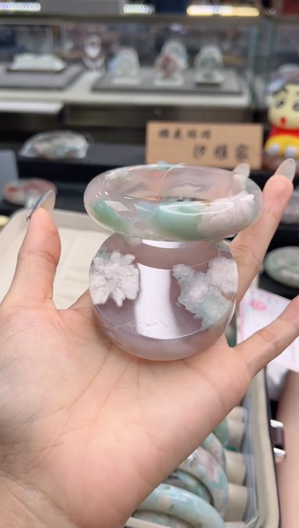 石英质玉手镯未镶嵌60圈口（赠品镯心）3S5307