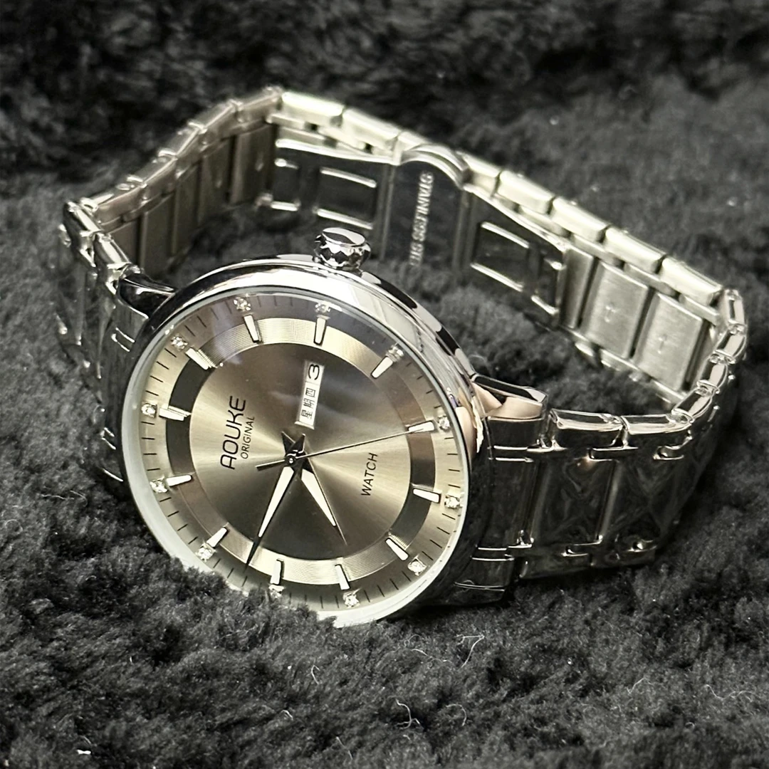 【小白总】新款经典男士防水夜光男士全自动手表送戒指手串063