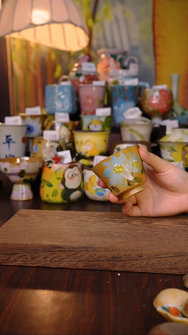 摆件泥垚手作 景德镇手工手绘器物