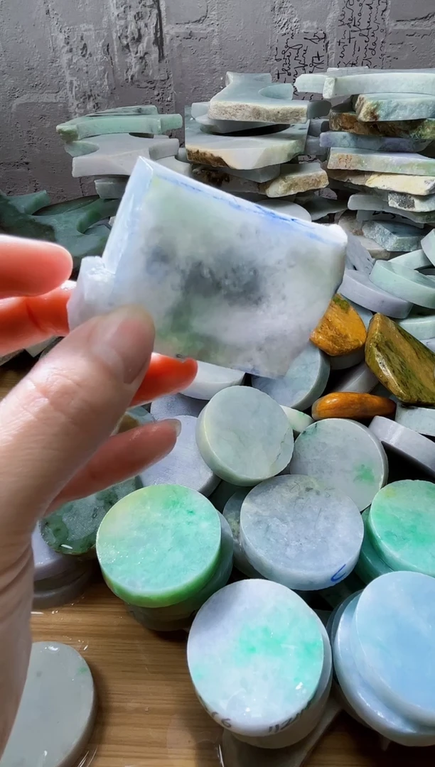 裸石翡翠天然翡翠A货古 南 410