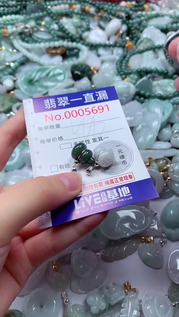 翡翠未镶嵌吊坠(不含链)5691