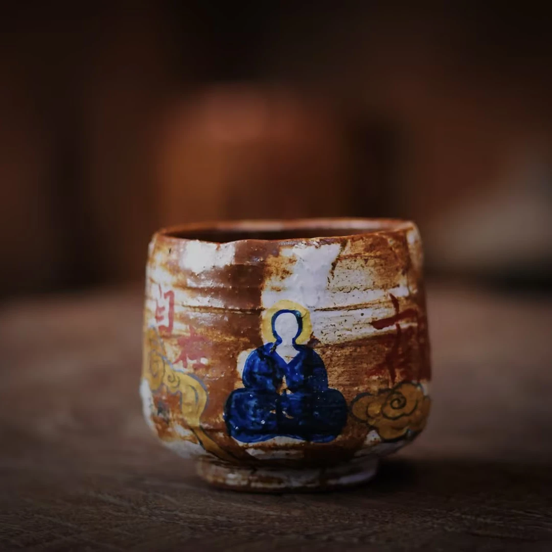 斋居手绘敦煌杯(本0452)110cc左右