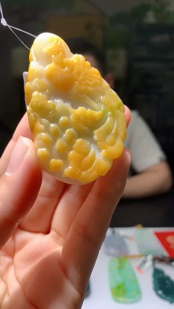【闪购商品】定制翡翠未镶嵌1019hm-毛货挂件7