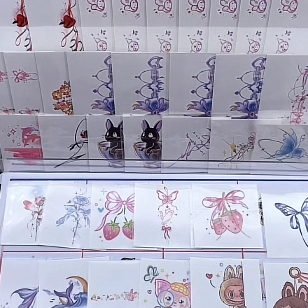 A016彩色纹身贴套装40张+