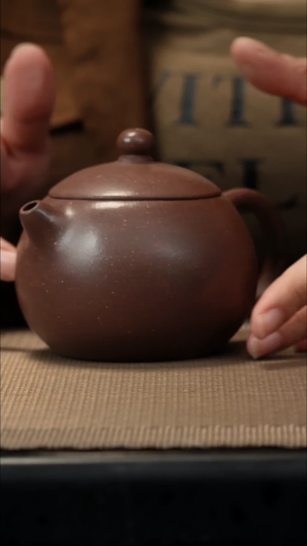 紫砂茶盏梨皮紫泥西施260CC