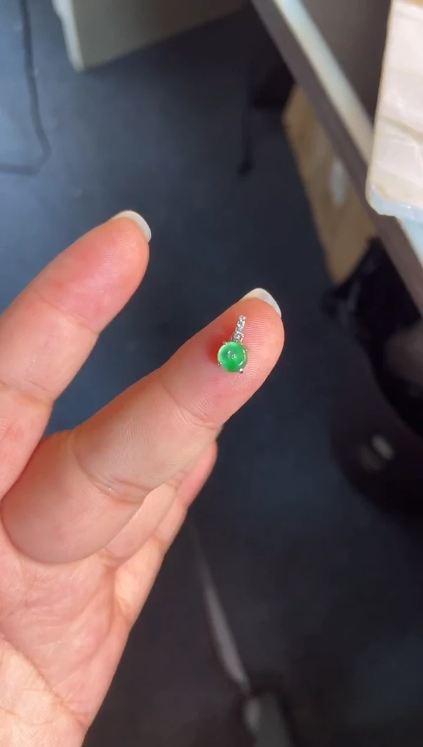 吊坠(不含链)银S925镶嵌翡翠1