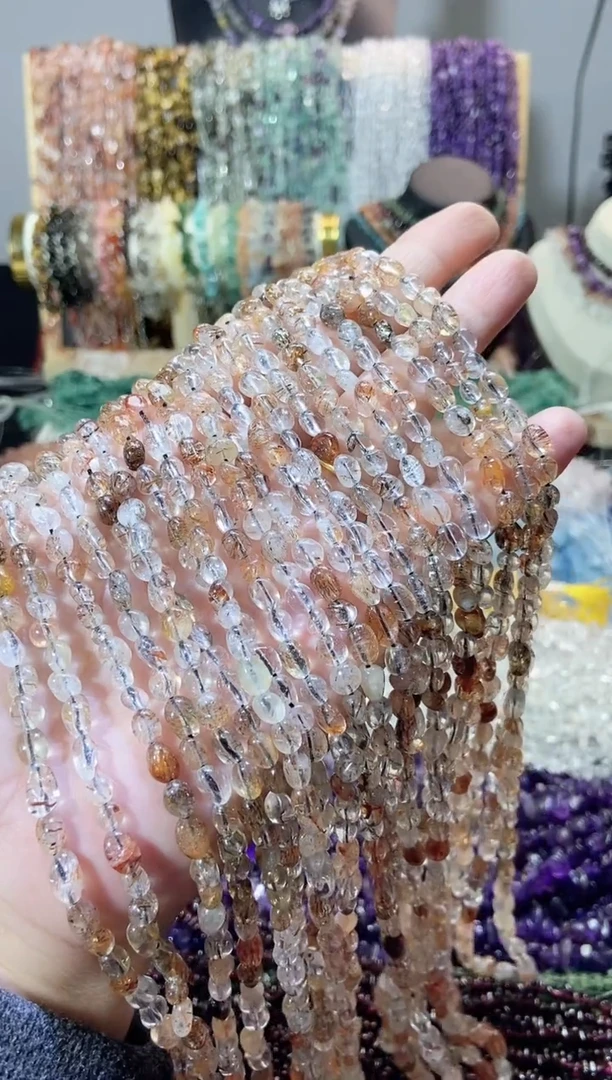 未镶嵌珠宝半成品水晶随行黑金超七