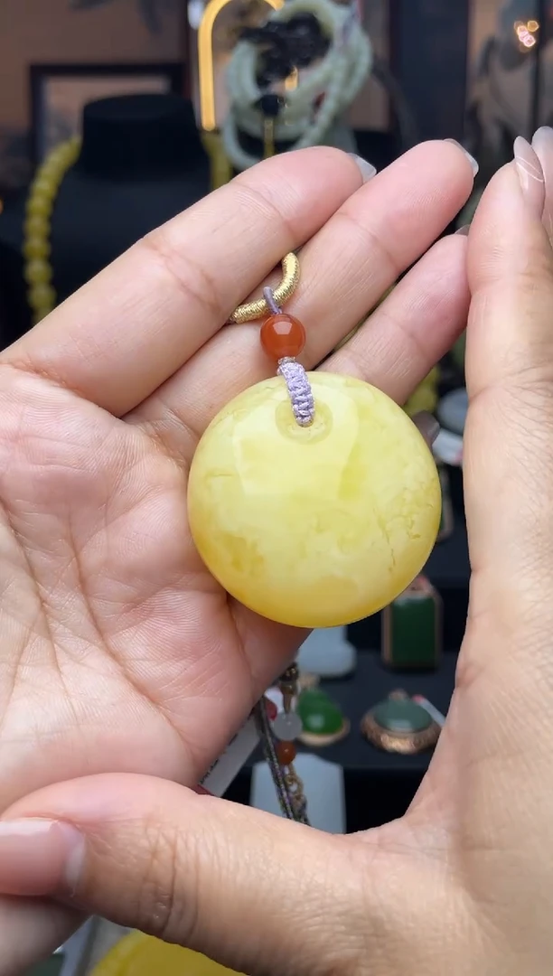 【闪购商品】琥珀颈饰未镶嵌吊坠sm259