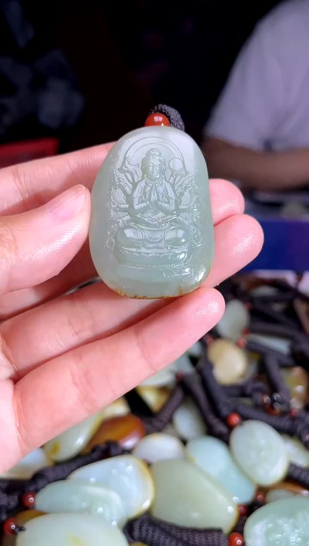 和田玉未镶嵌挂件1